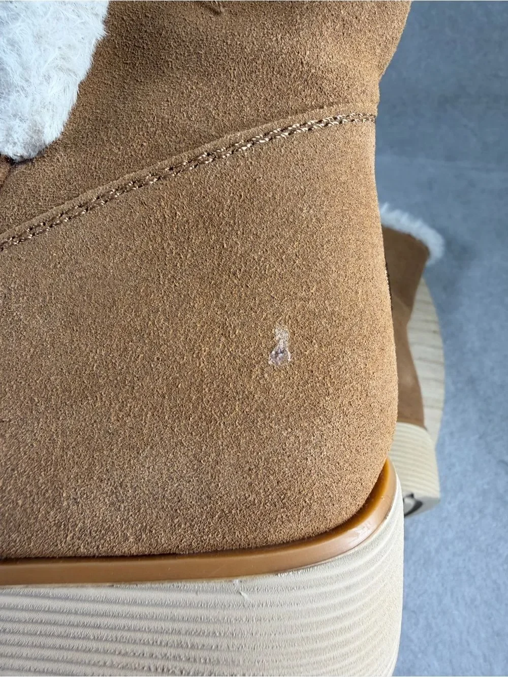 Skechers Keepsakes Wedge Cozy Peak Mid Calf Boots (Women) Size 9 Tan